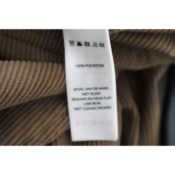 Sincerely Jules Women's Sz L Brown Corduroy Wide Leg V-Neck Jumpsuit Overalls - Picture 4 of 15